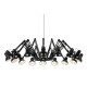 King Home Lampa wisząca RAGNO 16 czarna - aluminium (JD-182-16)