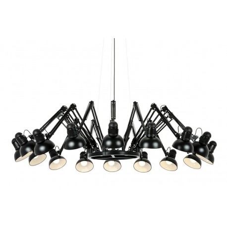 King Home Lampa wisząca RAGNO 16 czarna - aluminium (JD-182-16)