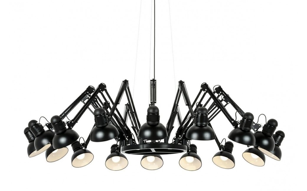King Home Lampa wisząca RAGNO 16 czarna - aluminium (JD-182-16)