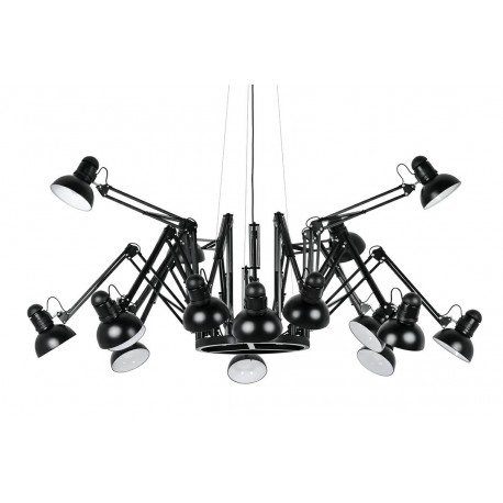 King Home Lampa wisząca RAGNO 16 czarna - aluminium (JD-182-16)