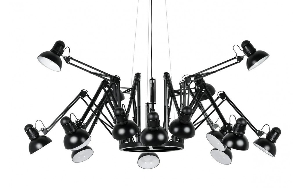 King Home Lampa wisząca RAGNO 16 czarna - aluminium (JD-182-16)