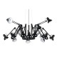 King Home Lampa wisząca RAGNO 16 czarna - aluminium (JD-182-16)