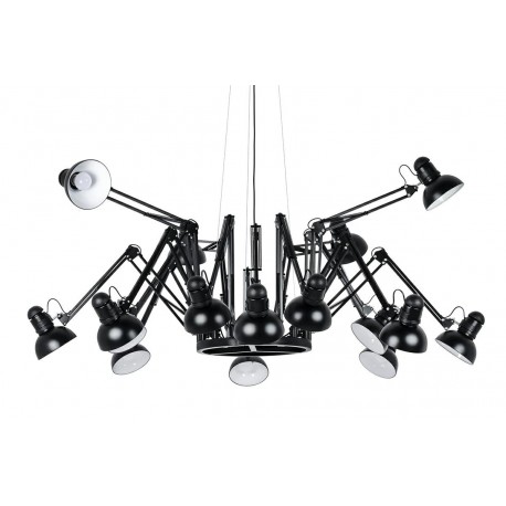 King Home Lampa wisząca RAGNO 16 czarna - aluminium (JD-182-16)