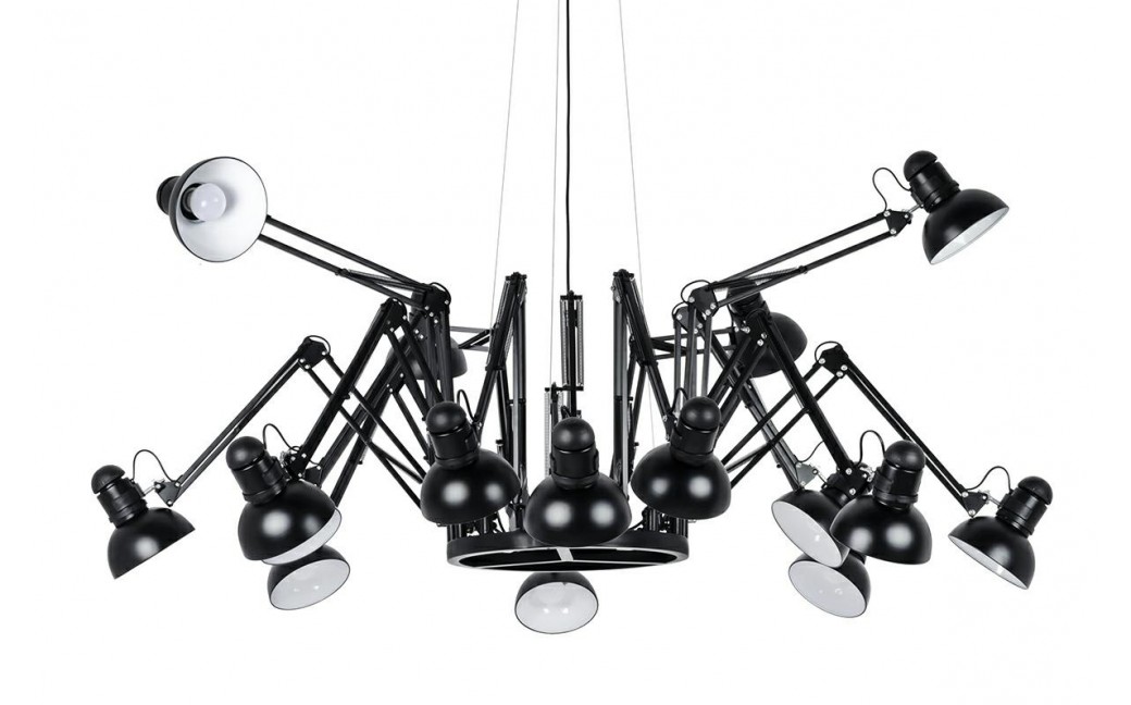 King Home Lampa wisząca RAGNO 16 czarna - aluminium (JD-182-16)