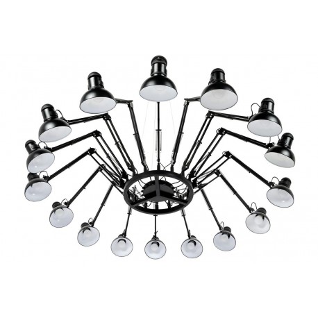 King Home Lampa wisząca RAGNO 16 czarna - aluminium (JD-182-16)