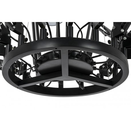 King Home Lampa wisząca RAGNO 16 czarna - aluminium (JD-182-16)