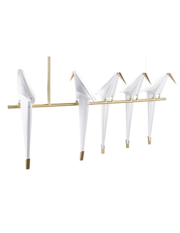 King Home Lampa wisząca LORO 5 złota - LED (MD8113-5)