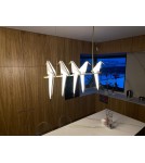 King Home Lampa wisząca LORO 5 złota - LED (MD8113-5)