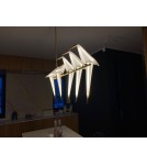 King Home Lampa wisząca LORO 5 złota - LED (MD8113-5)