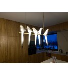 King Home Lampa wisząca LORO 5 złota - LED (MD8113-5)