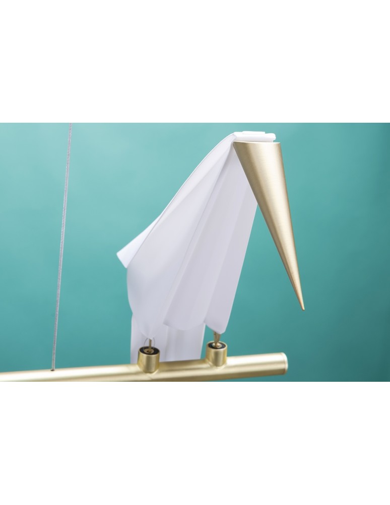 King Home Lampa wisząca LORO 5 złota - LED (MD8113-5)