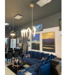 King Home Lampa wisząca LORO 5 złota - LED (MD8113-5)