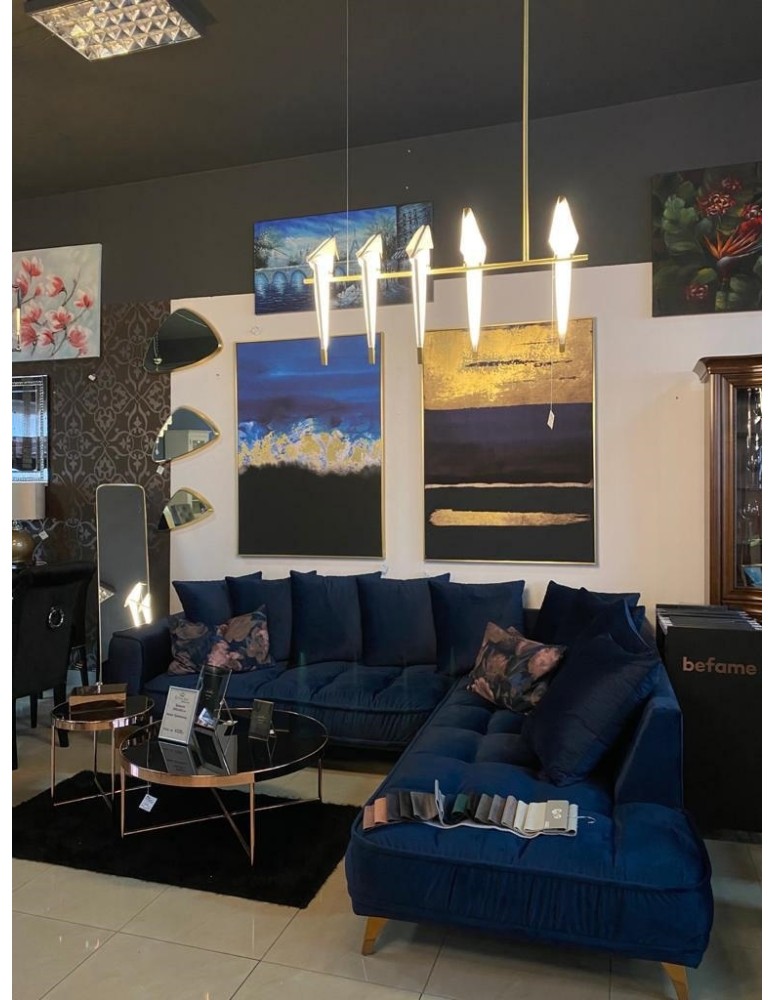 King Home Lampa wisząca LORO 5 złota - LED (MD8113-5)