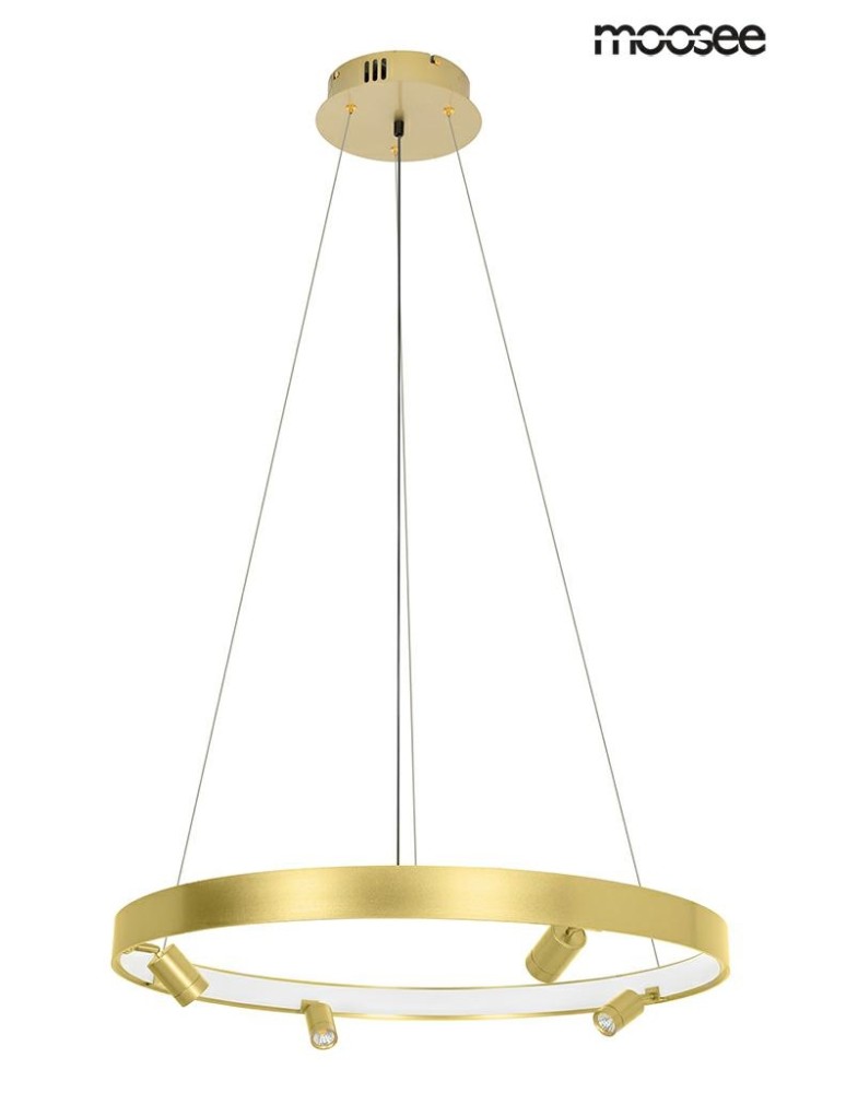 Pendant lamps circles - Moosee MOOSEE pendant lamp CIRCLE SPOT 74 GOLD gold (MSE010100160) - product kolory-swiatla.pl 2