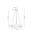 Pendant lamps circles - Moosee MOOSEE pendant lamp CIRCLE SPOT 74 GOLD gold (MSE010100160) - product 11