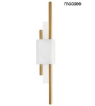 Designer wall lamps - MOOSEE wall lamp EVANS white / gold (MSE010100282) - product 2