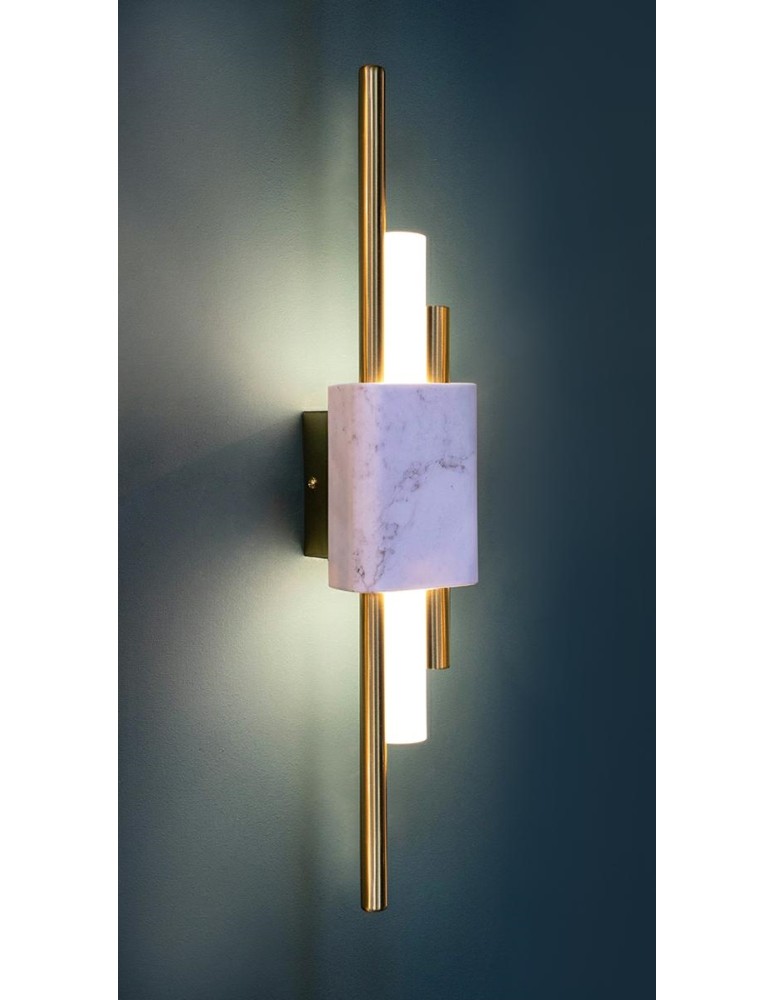 Designer wall lamps - MOOSEE wall lamp EVANS white / gold (MSE010100282) - product kolory-swiatla.pl 10