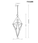 Pendant lamps - Moosee MOOSEE pendant lamp HAVANA L - gold (MSE010100130) - product 8