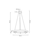 Pendant lamps circles - Moosee MOOSEE CIRCLE SPOT 98 GOLD pendant lamp (MSE010100161) - product 11