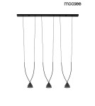 Pendant lamps on a strip - MOOSEE pendant lamp ATLAS 3 black (MSE010100280) - product 1