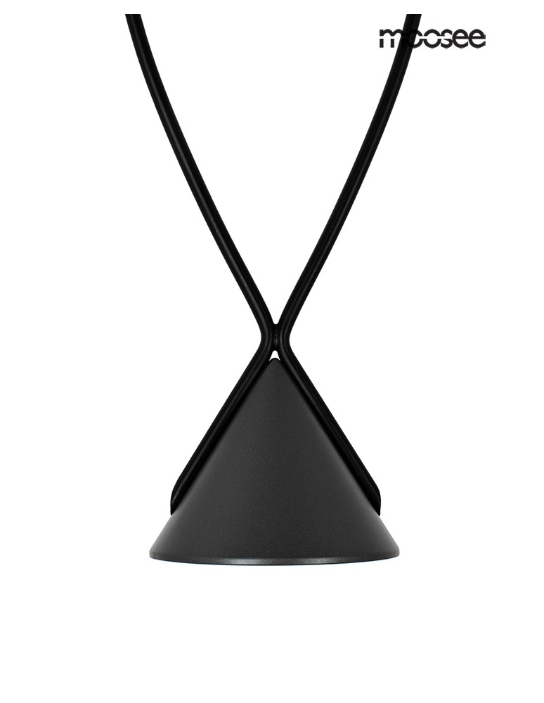 Pendant lamps on a strip - MOOSEE pendant lamp ATLAS 3 black (MSE010100280) - product kolory-swiatla.pl 5