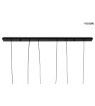 Pendant lamps on a strip - MOOSEE pendant lamp ATLAS 3 black (MSE010100280) - product 7