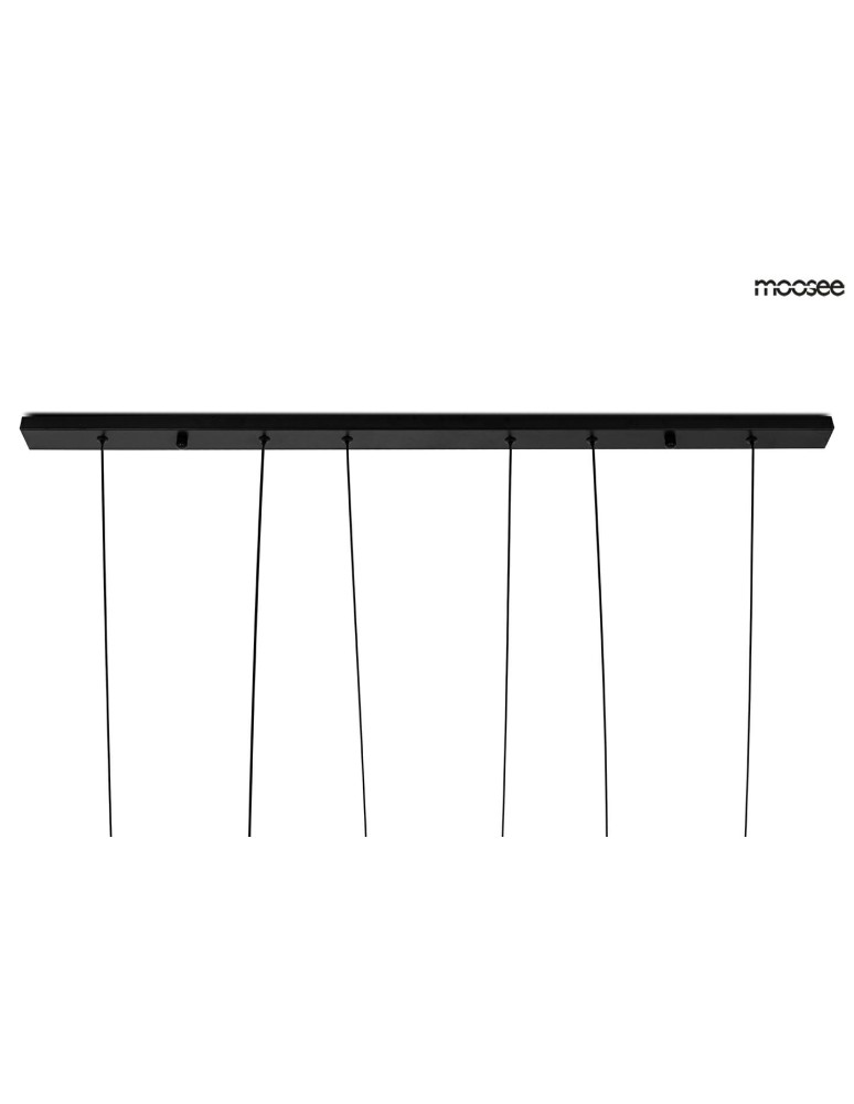 Pendant lamps on a strip - MOOSEE pendant lamp ATLAS 3 black (MSE010100280) - product kolory-swiatla.pl 7