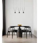 Pendant lamps on a strip - MOOSEE pendant lamp ATLAS 3 black (MSE010100280) - product 8