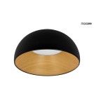 Modern ceiling lamps - MOOSEE ceiling lamp TOLLA black / natural (MSE010100276) - product 1