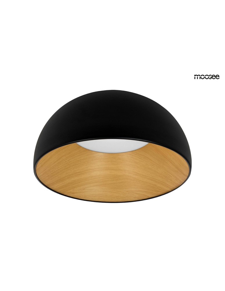 Modern ceiling lamps - MOOSEE ceiling lamp TOLLA black / natural (MSE010100276) - product kolory-swiatla.pl 1