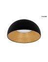 MOOSEE ceiling lamp TOLLA black / natural (MSE010100276)