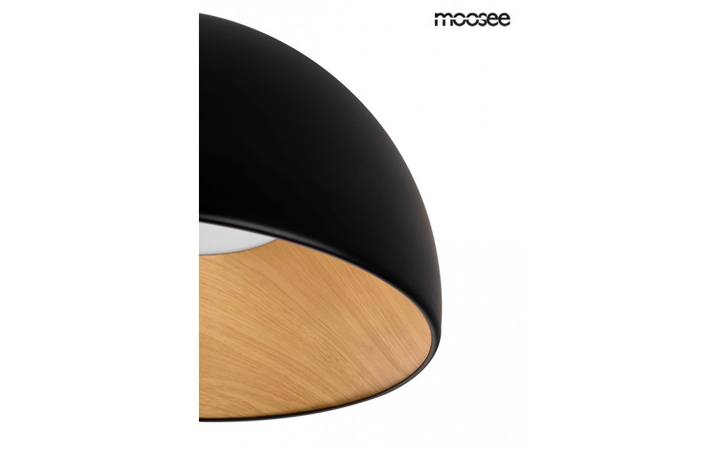 MOOSEE lampa sufitowa TOLLA czarna / naturalna (MSE010100276)