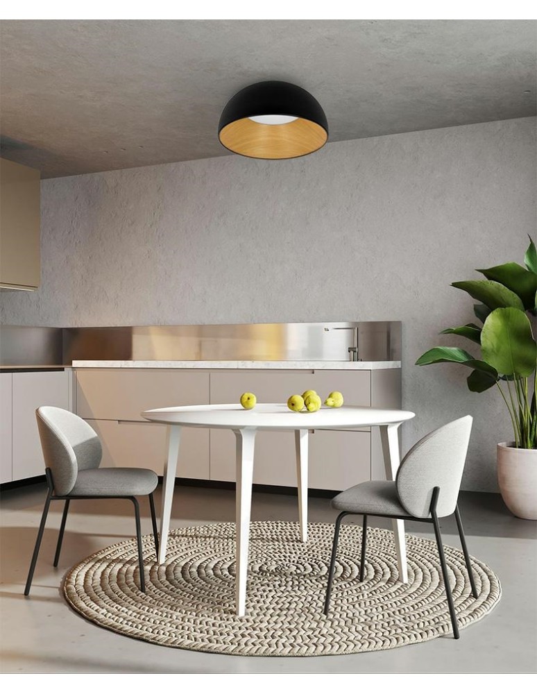 Modern ceiling lamps - MOOSEE ceiling lamp TOLLA black / natural (MSE010100276) - product kolory-swiatla.pl 6