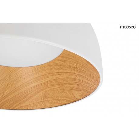MOOSEE lampa sufitowa TOLLA biała / naturalna (MSE010100277)