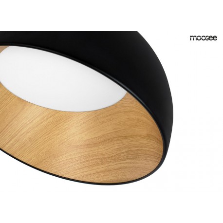 MOOSEE lampa sufitowa TOLLA SIDE czarna / naturalna (MSE010100278)