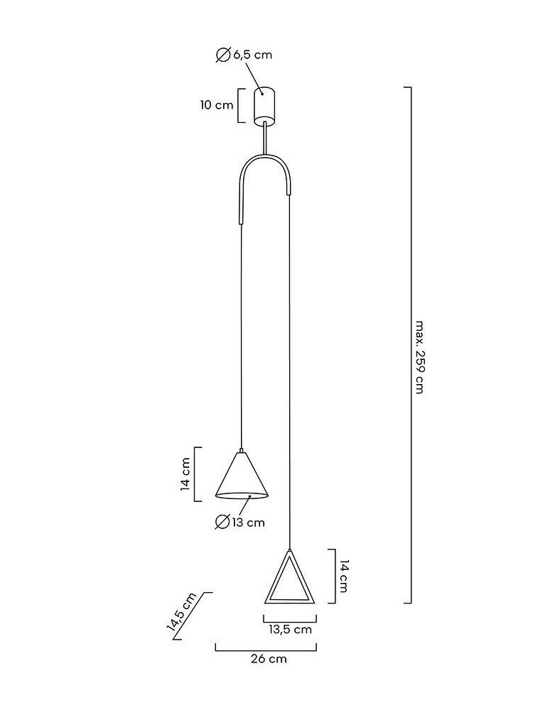 Designer pendant lamps - MOOSEE ACUSTICA pendant lamp black (MSE010100332) - product kolory-swiatla.pl 7