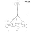 Pendant lamps - Moosee MOOSEE pendant lamp VALENTINO M - gold (MSE010100137) - product 6