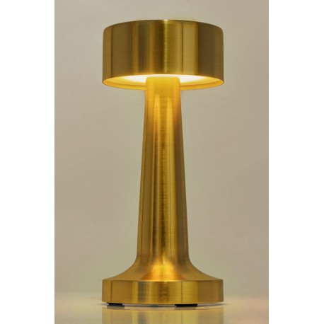 King Home Lampa biurkowa LEE złota - wbudowana bateria, LED (LEE.GOLD)