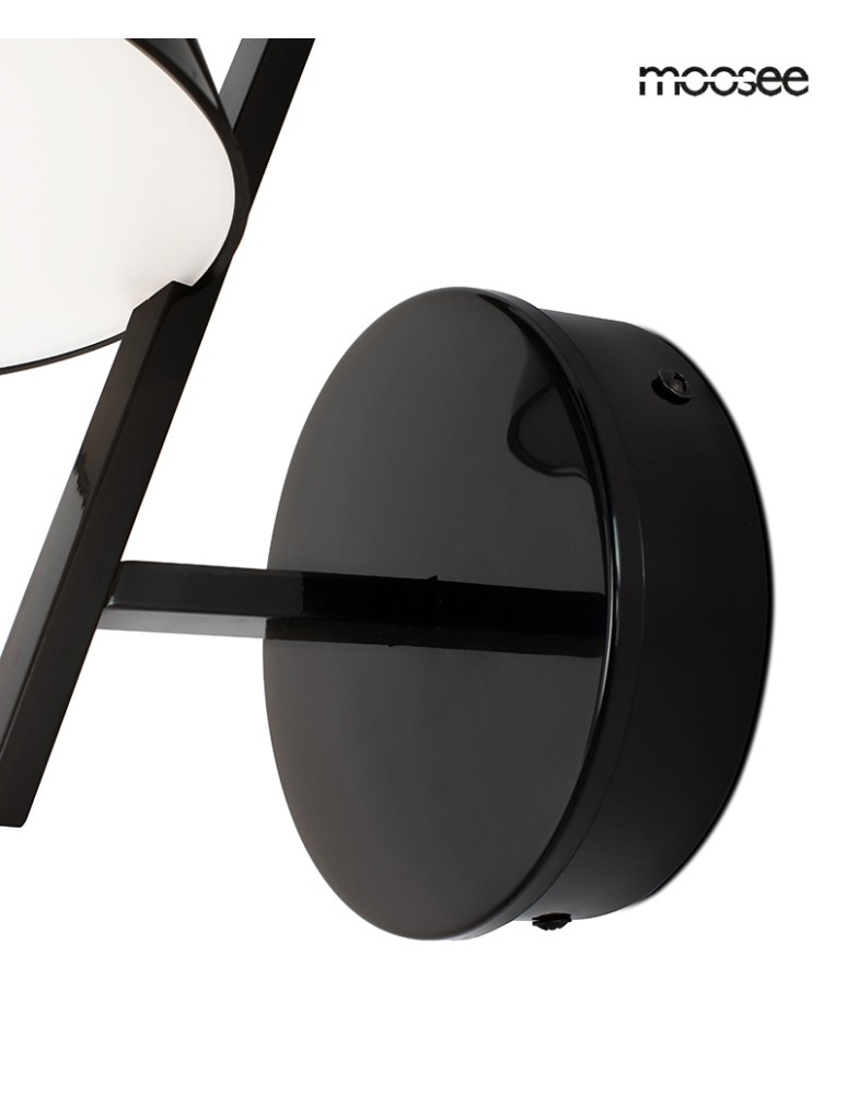 Wall lamps with lampshade - MOOSEE MAGO wall lamp black (MSE010100260) - product kolory-swiatla.pl 3