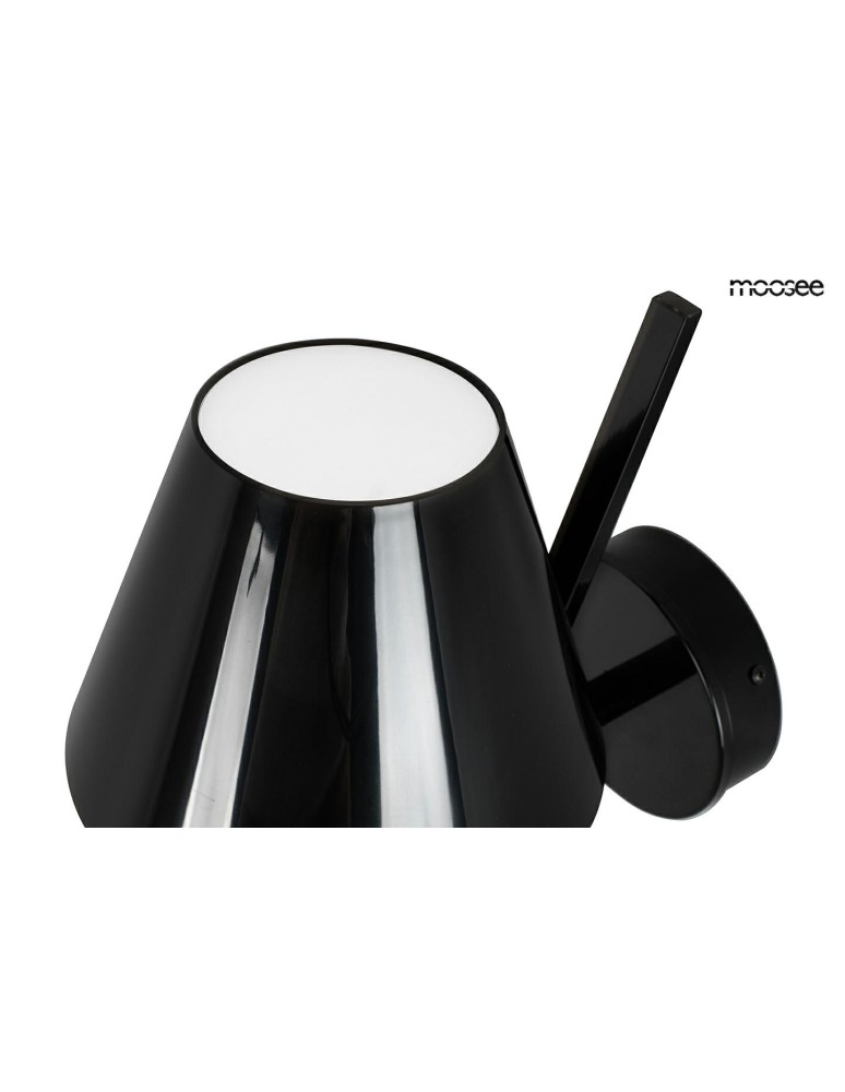 Wall lamps with lampshade - MOOSEE MAGO wall lamp black (MSE010100260) - product kolory-swiatla.pl 5