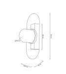 Designer wall lamps - MOOSEE ROSA transparent wall lamp (MSE010100267) - product 10