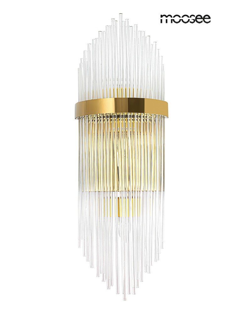 Glamour wall lamps - MOOSEE FLORENS L gold wall lamp (MSE010100349) - product kolory-swiatla.pl 1