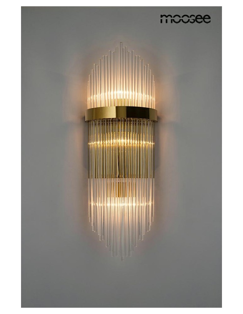 Glamour wall lamps - MOOSEE FLORENS L gold wall lamp (MSE010100349) - product kolory-swiatla.pl 2
