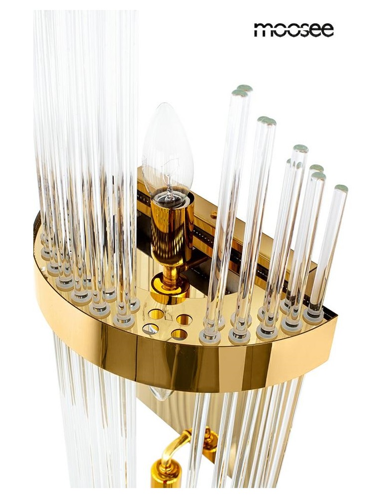 Glamour wall lamps - MOOSEE FLORENS L gold wall lamp (MSE010100349) - product kolory-swiatla.pl 4