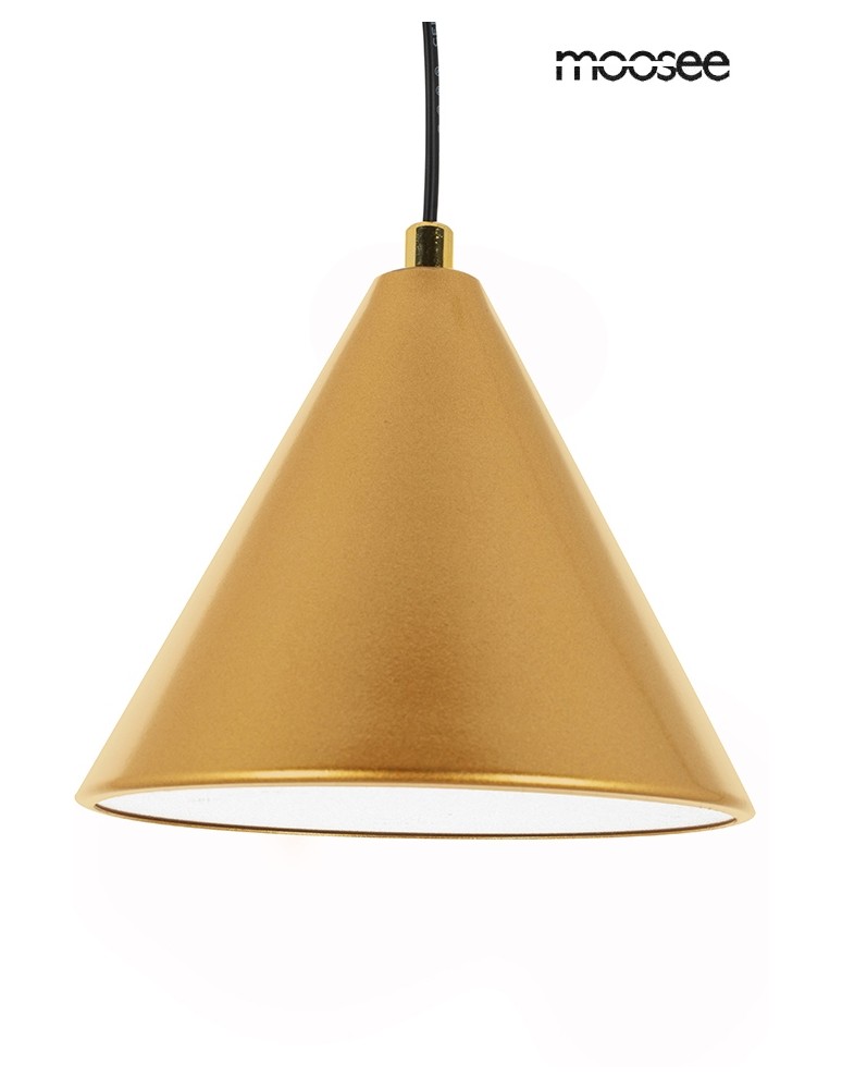 Designer pendant lamps - MOOSEE pendant lamp ACUSTICA gold (MSE010100331) - product kolory-swiatla.pl 3