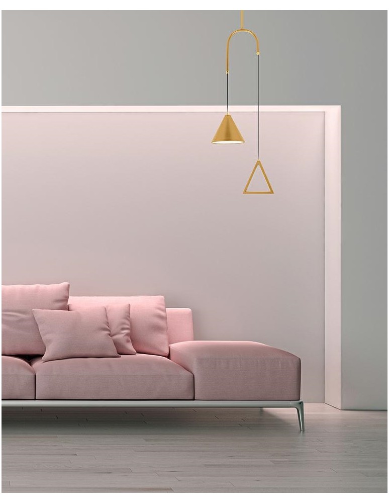 Designer pendant lamps - MOOSEE pendant lamp ACUSTICA gold (MSE010100331) - product kolory-swiatla.pl 8