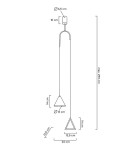 Designer pendant lamps - MOOSEE pendant lamp ACUSTICA gold (MSE010100331) - product 9