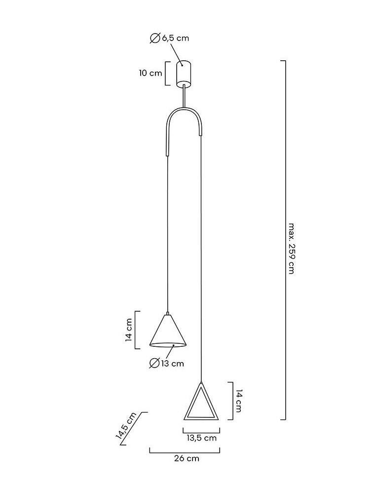 Designer pendant lamps - MOOSEE pendant lamp ACUSTICA gold (MSE010100331) - product kolory-swiatla.pl 9