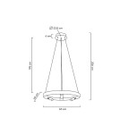 Pendant lamps circles - Moosee MOOSEE pendant lamp CIRCLE SPOT 60 GOLD gold (MSE010100159) - product 11