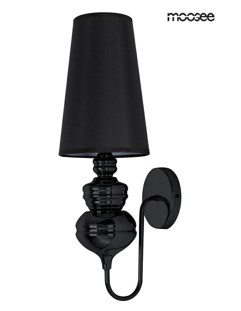 MOOSEE lampa ścienna QUEEN 20 czarna (MSE010100228)